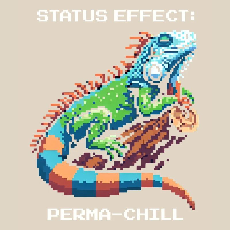 Effet de statut : Frisson continu | Terrarium d’iguane