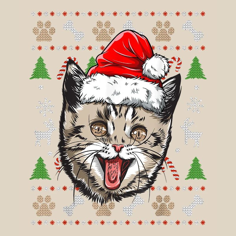 Pull Moche de Noël Chat Mignon idée Cadeau Joyeux