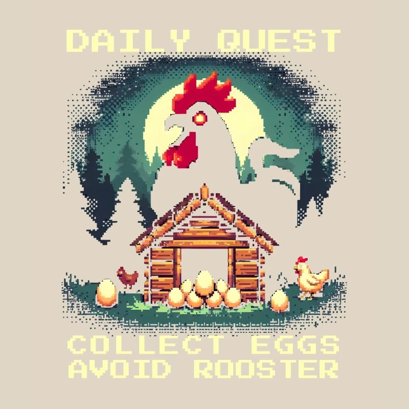 Daily Quest | Collect eggs, avoid the rooster