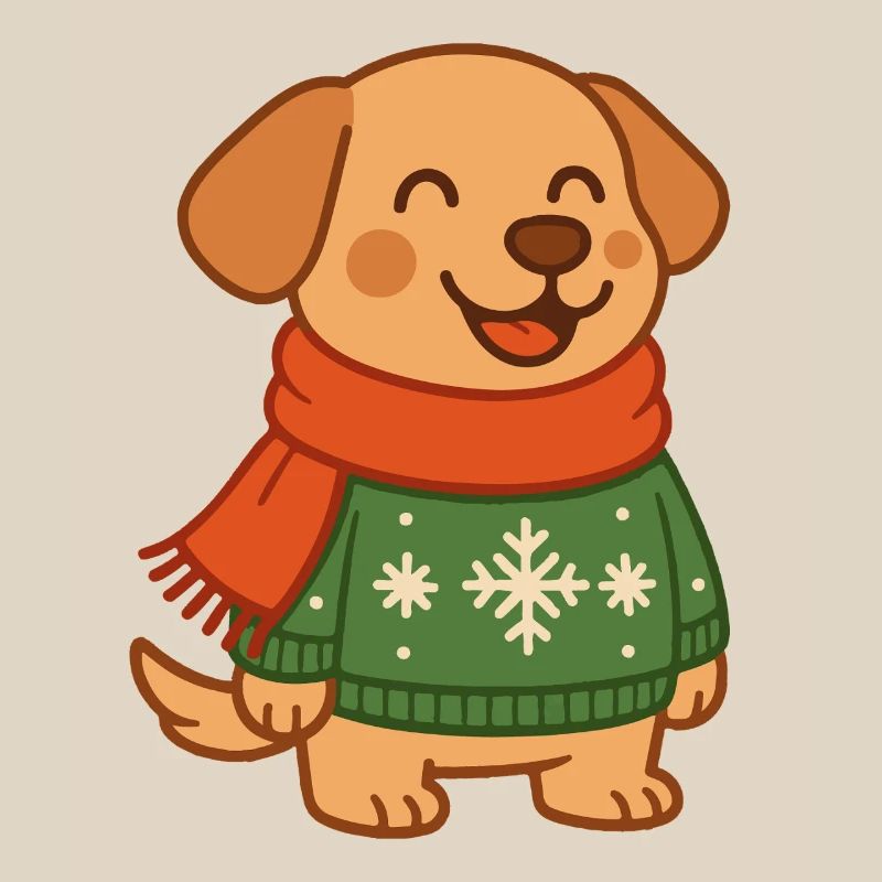 Pulls de Noël de Noël pour chiens drôles Flocons de neige