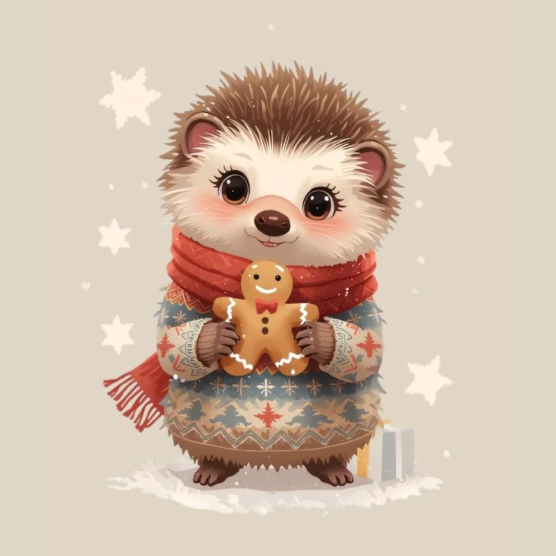 Kuscheliger Igel mit Gingerbread