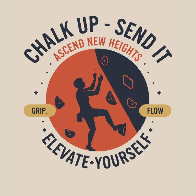 Chalk Up Send It Elevate Yourself