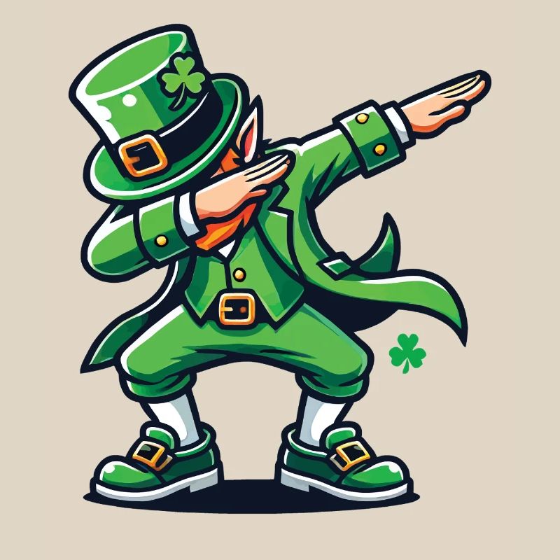 Dabbing Leprechaun Shenanigans St. Patrick's Day