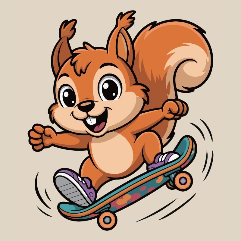 Skate-Eichhörnchen Sprinter
