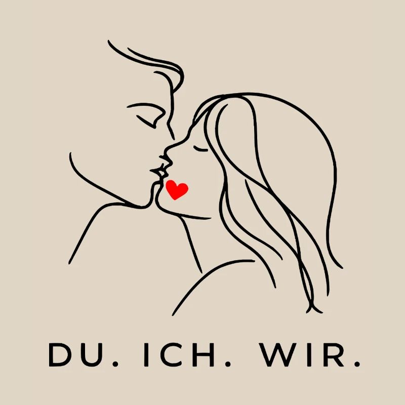 Minimal Heart Down, Valentine's Day Partner