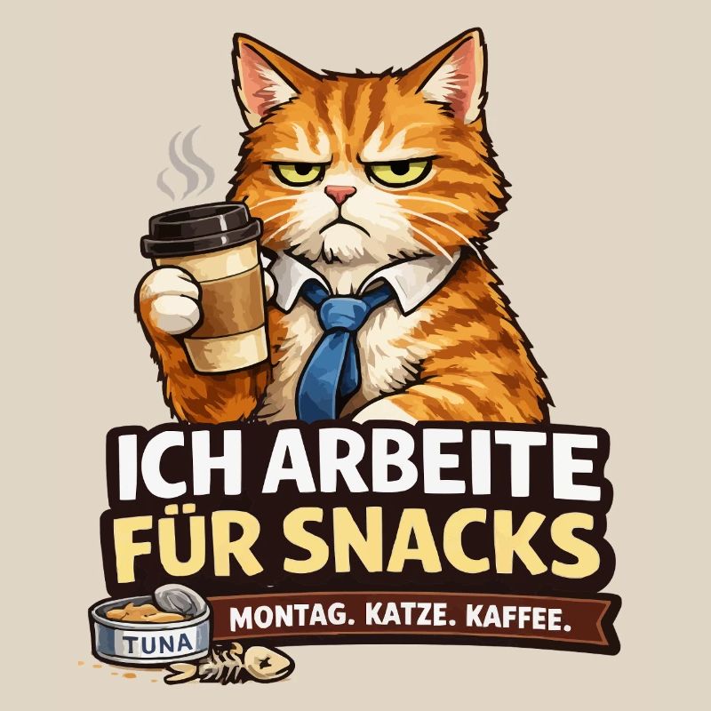 I work for Snacks – Office Cat