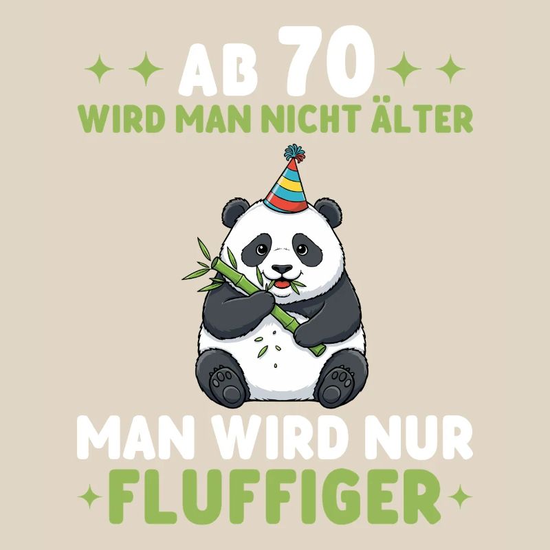 70. Geburtstag Panda - Man wird fluffiger