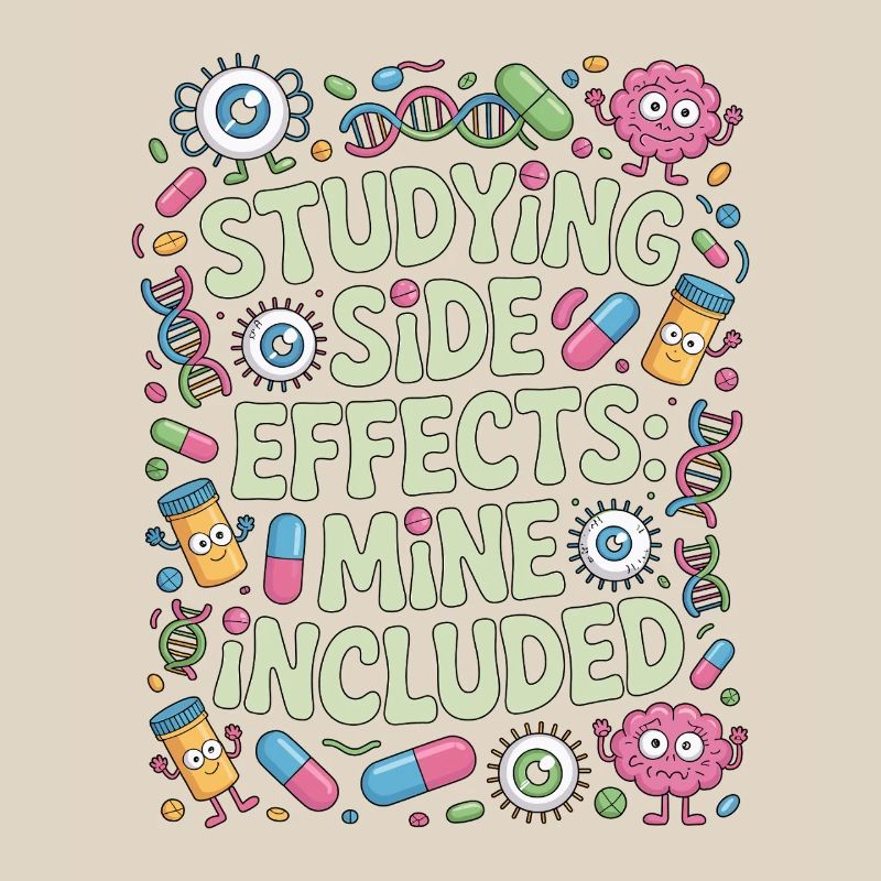 Pharmacist Student Studying Side Effects Science