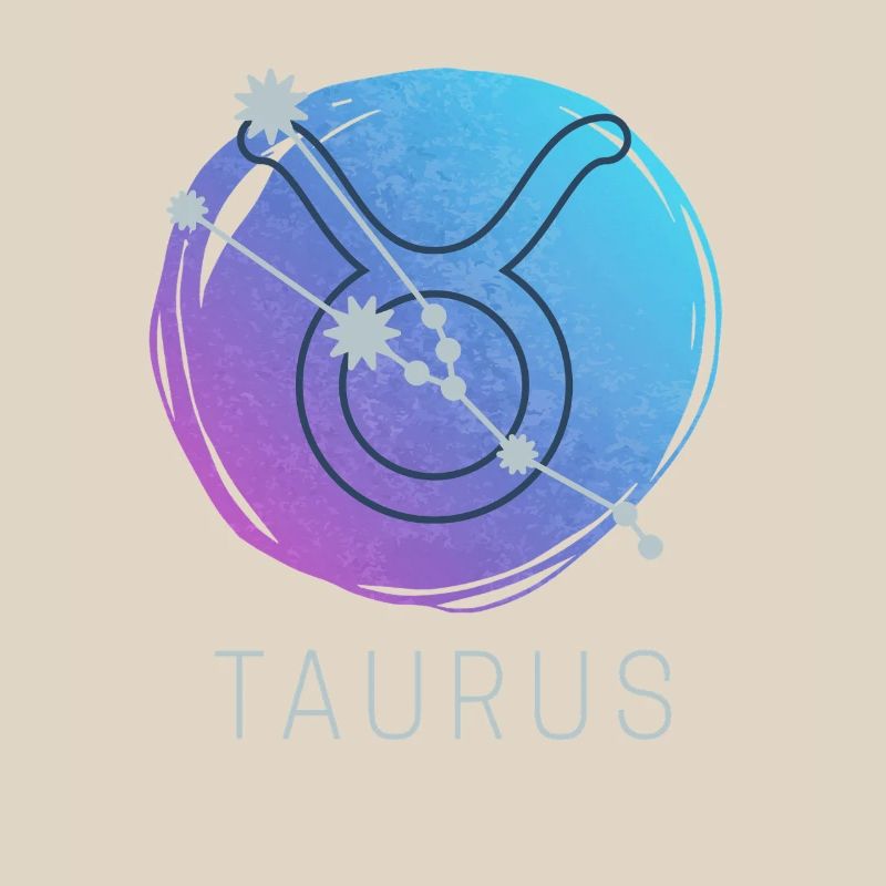 Taurus Stier Sternzeichen Aquarell Astrologie