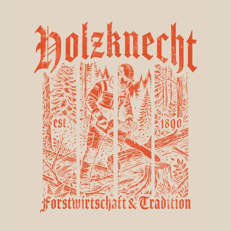 Forêt forestière bûcheron tronçonneuse