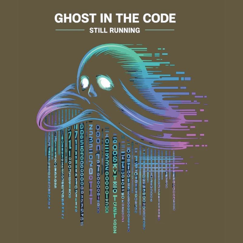 Ghost in the Code T-Shirt Programmer IT Nerd