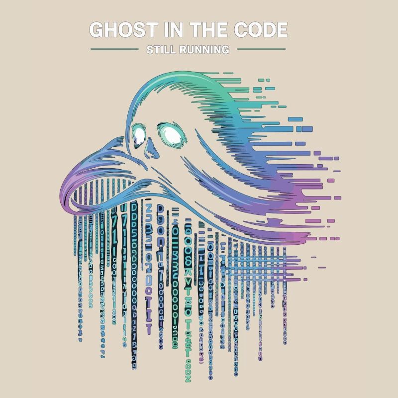 Ghost in the Code T-Shirt Programmer IT Nerd