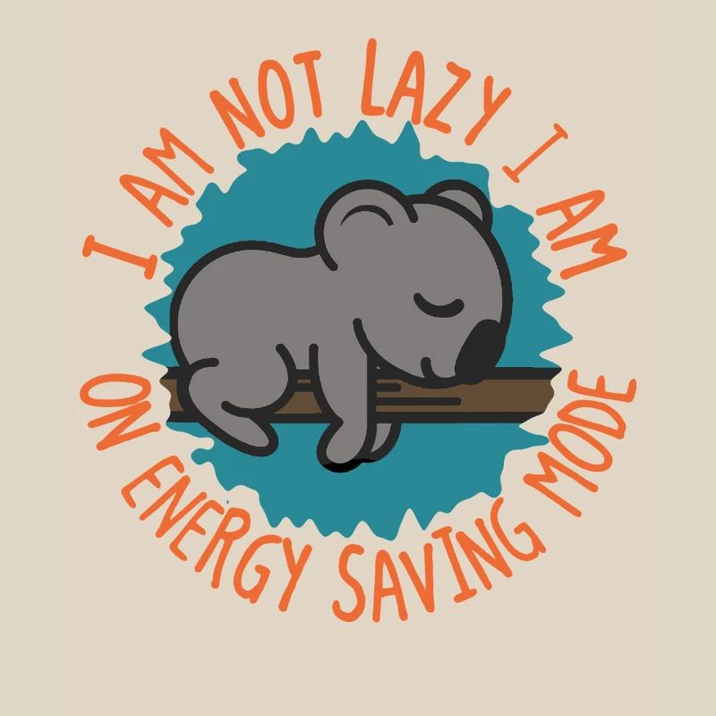 I’m Not Lazy Koala Energy Saving Mode