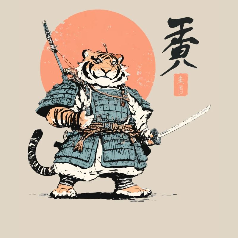 Tiger Samurai Armor Katana