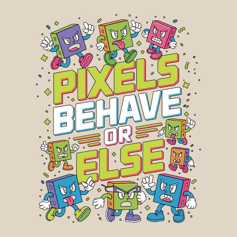 Les pixels du designer d’impression se comportent correctement, sinon le design visuel