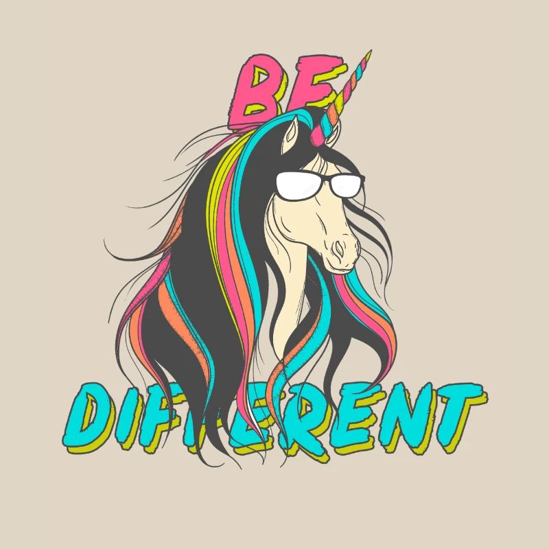 Be Different Nerd Unicorn Party