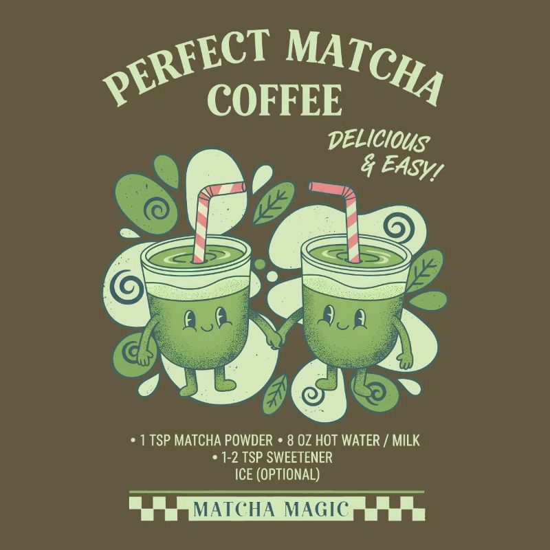 Perfekter Matcha-Kaffee Lecker und einfacher Matcha