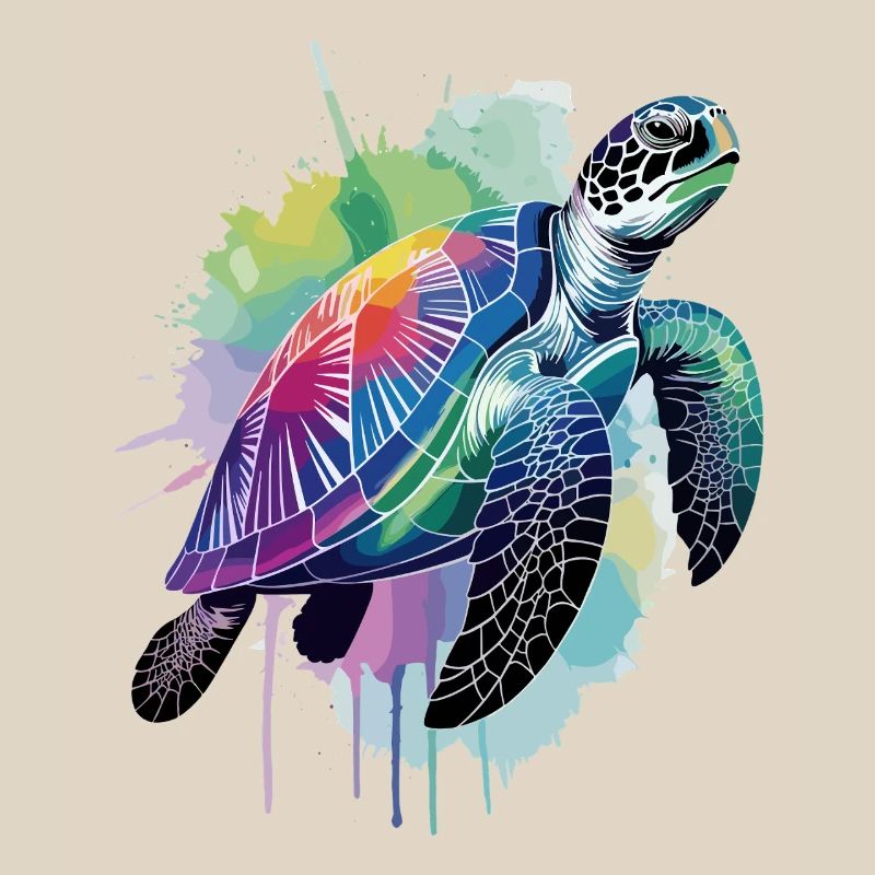 Sea turtle, turtle, water turtle