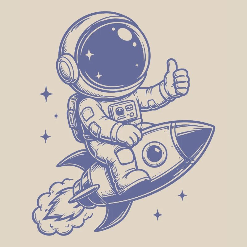 Astronaute en aventure spatiale