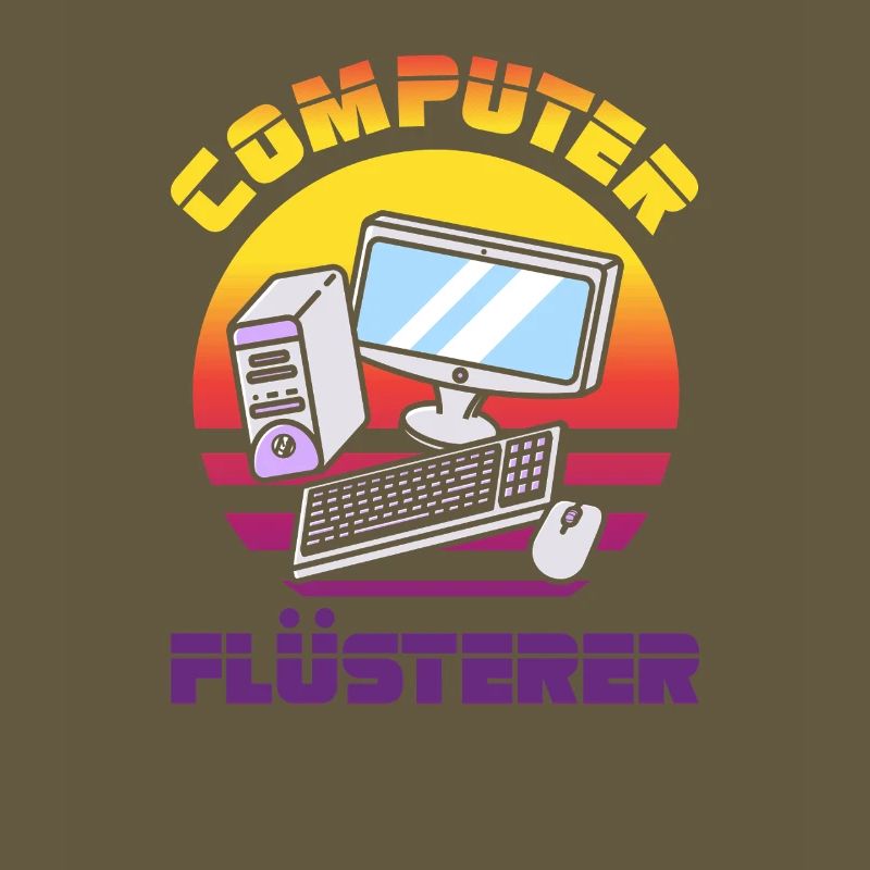 Computer Flüsterer Retro Pc Nerd It Admin Gamer