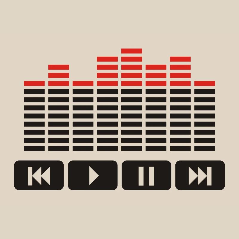 Equalizer audio player dj