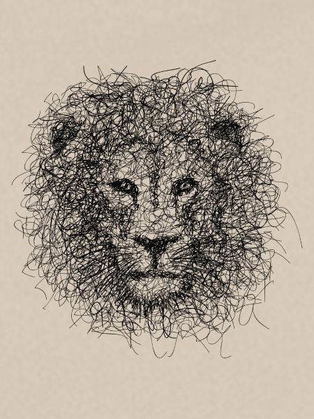 Lion Scribble