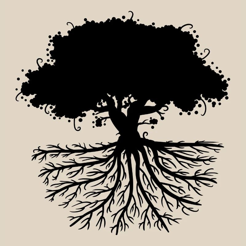 tree roots black
