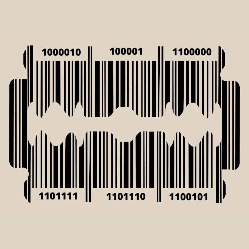 Razor blade with secret code