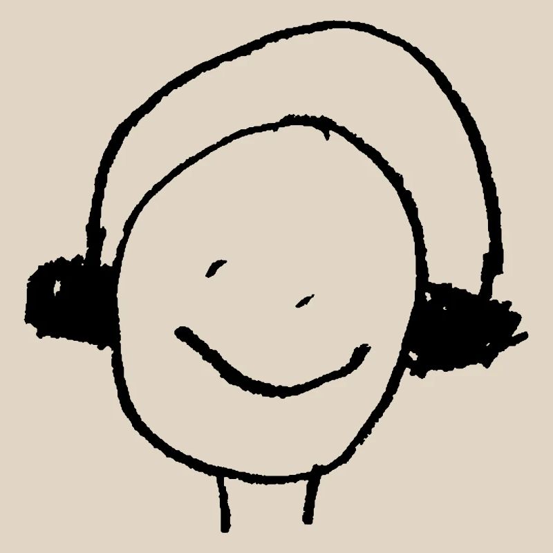 Kopfhörer oder Ohrenwärmer Kinderzeichnung DJ