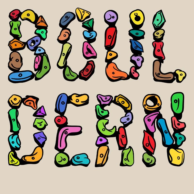 Bouldering boulder climbing scripture mountaineering