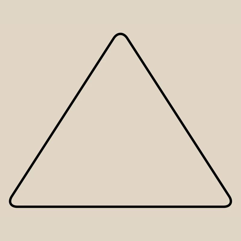 Triangle with rounded corners