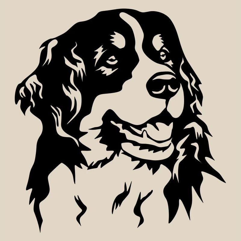 Bernese Mountain Dog head