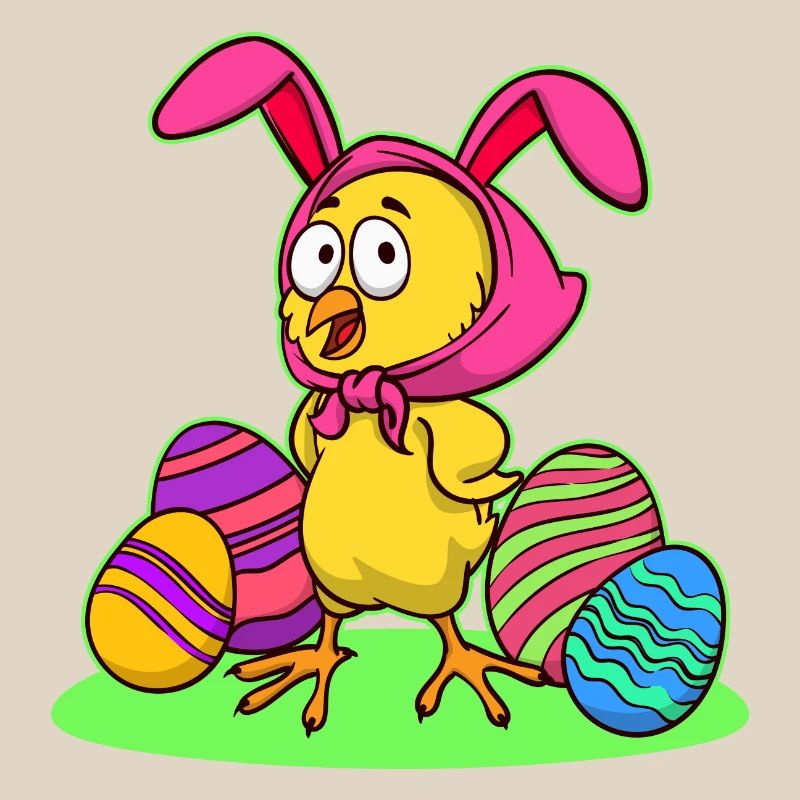 Easter chick chick easter happy easter eggs