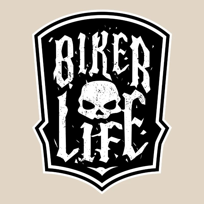 Motorcycle Biker Motorcycles Skull Statement