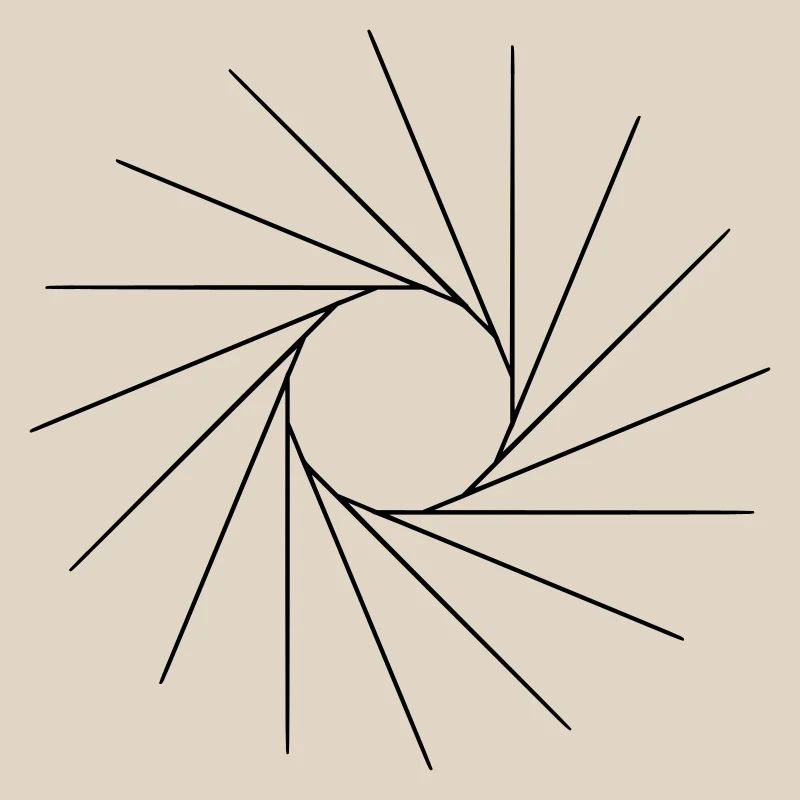 C’est une forme cool, comme un soleil.