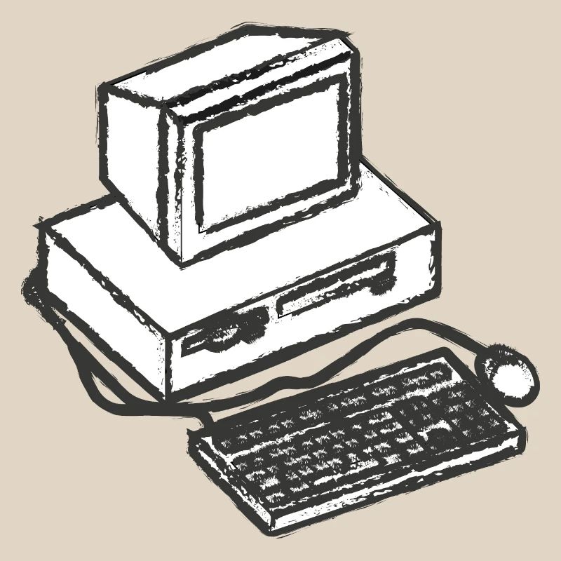 T shirt pc computer vintage computer gift idea
