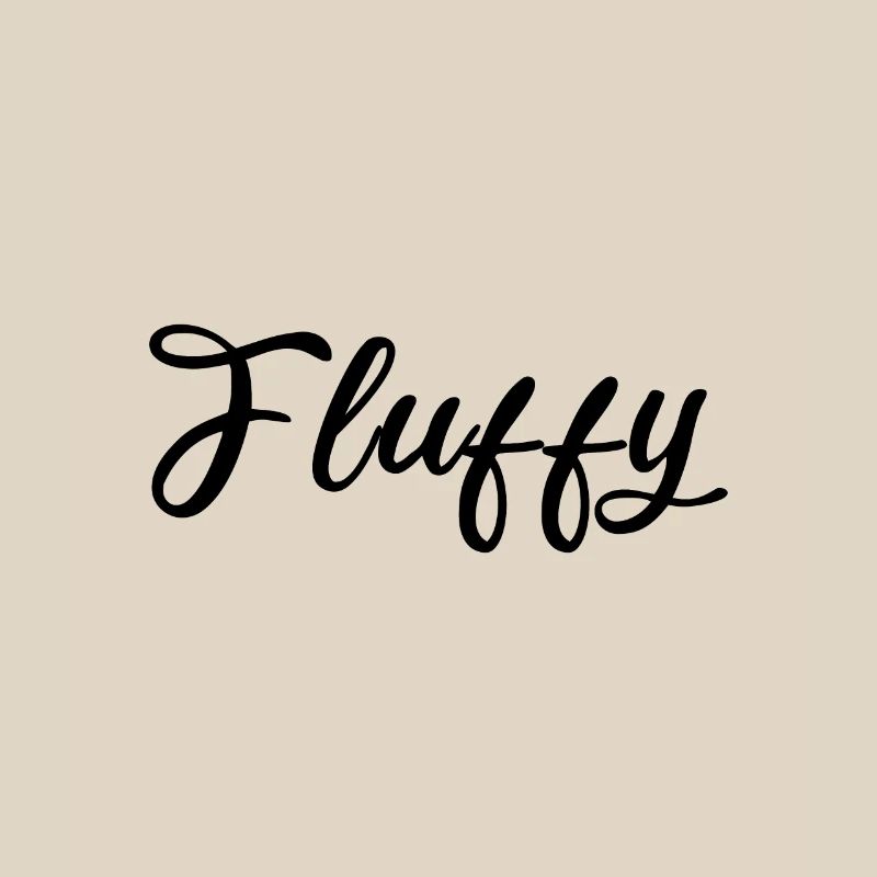 Fluffy Script Glitter Lettering