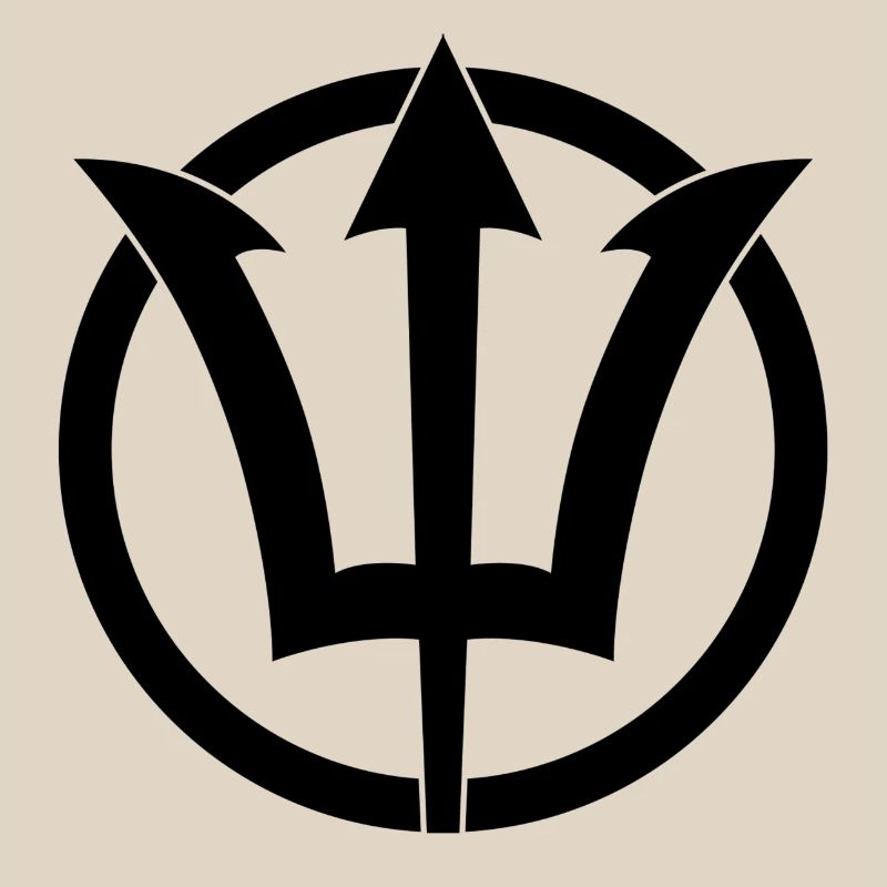 Symbole du Trident de Poséidon