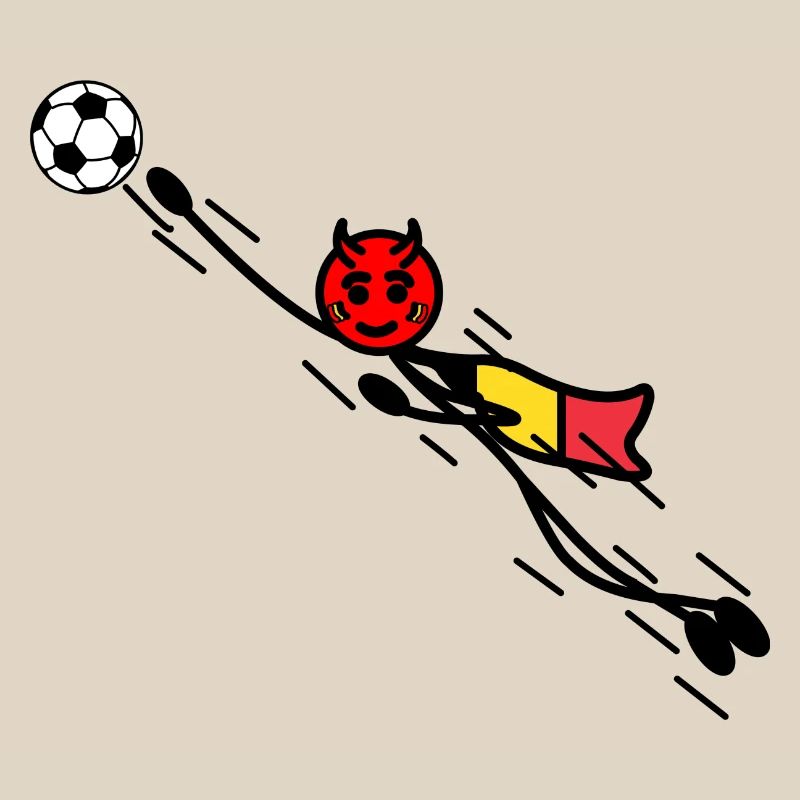 Flying Red Devil Held Keeper