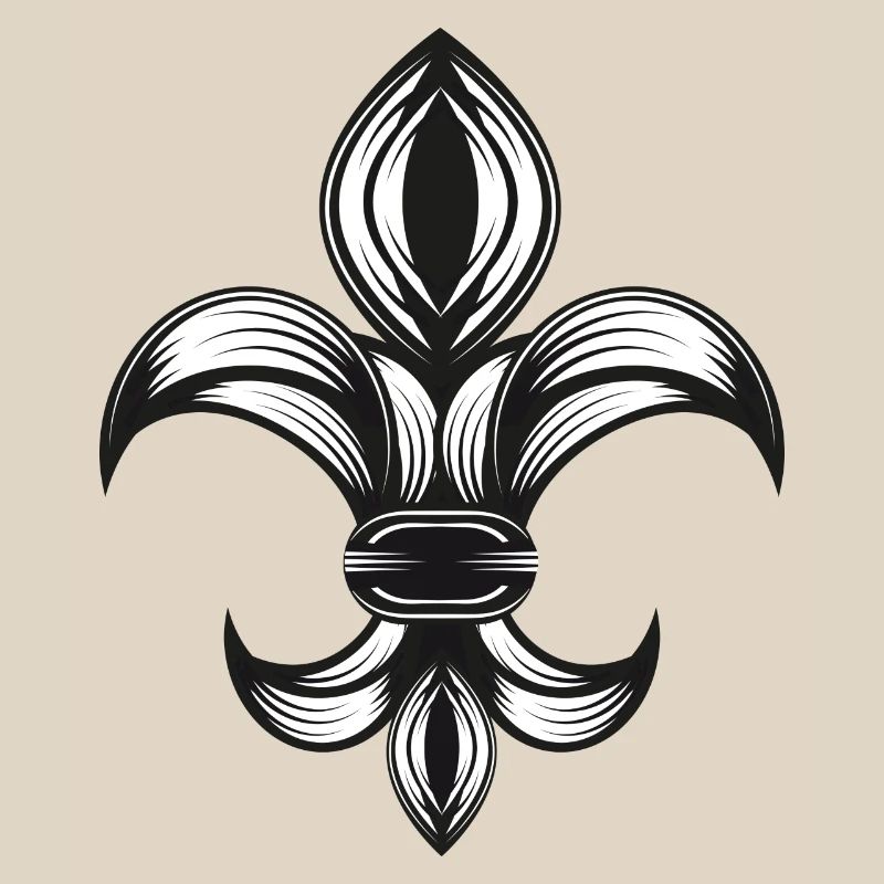 stylized iris - Fleur-de-Lys