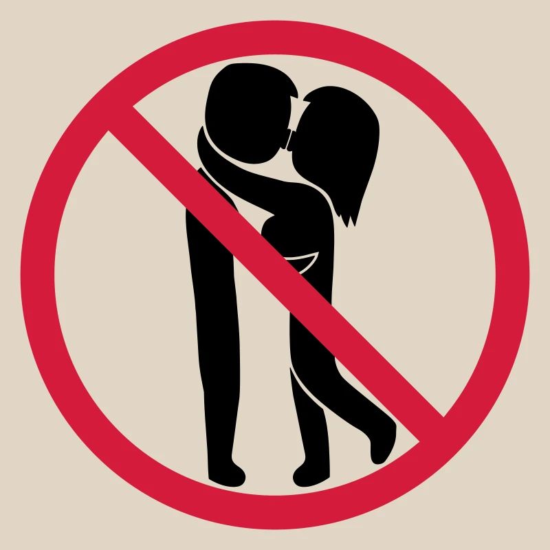 Signe interdit de baiser