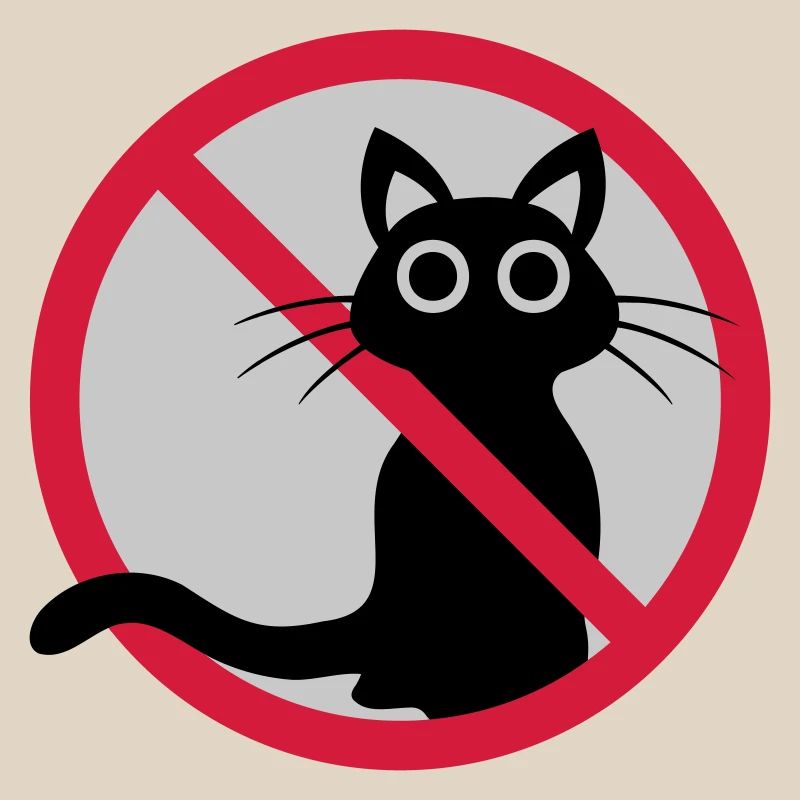 Signe interdit de chat