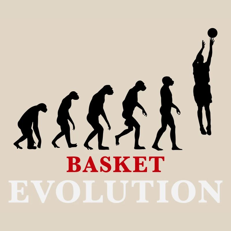 Basket Evolution Sports and humour 3c