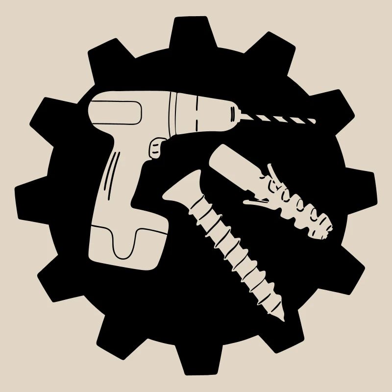 Teamwork drill screw and plug logo