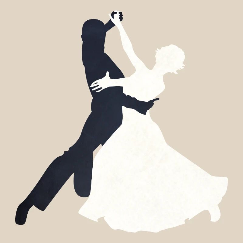 Motif de danse de valse élégant