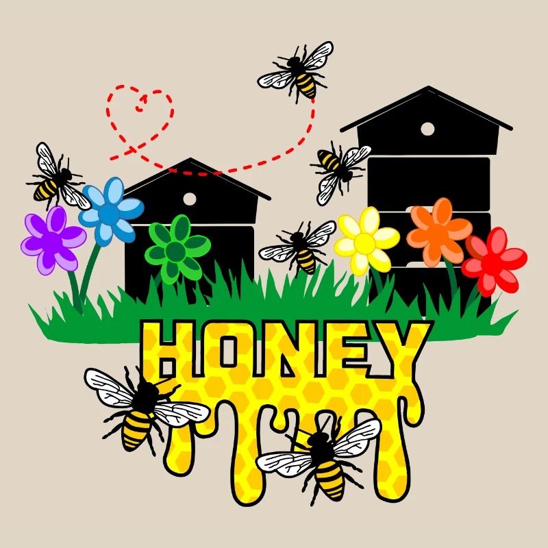 Honiggewächshäuser oder Bienenstöcke mit Bienen