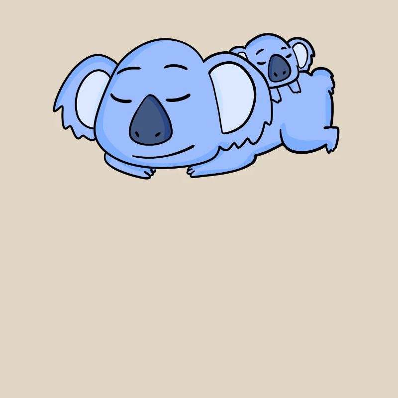 Papa Koala avec Bébé Koala