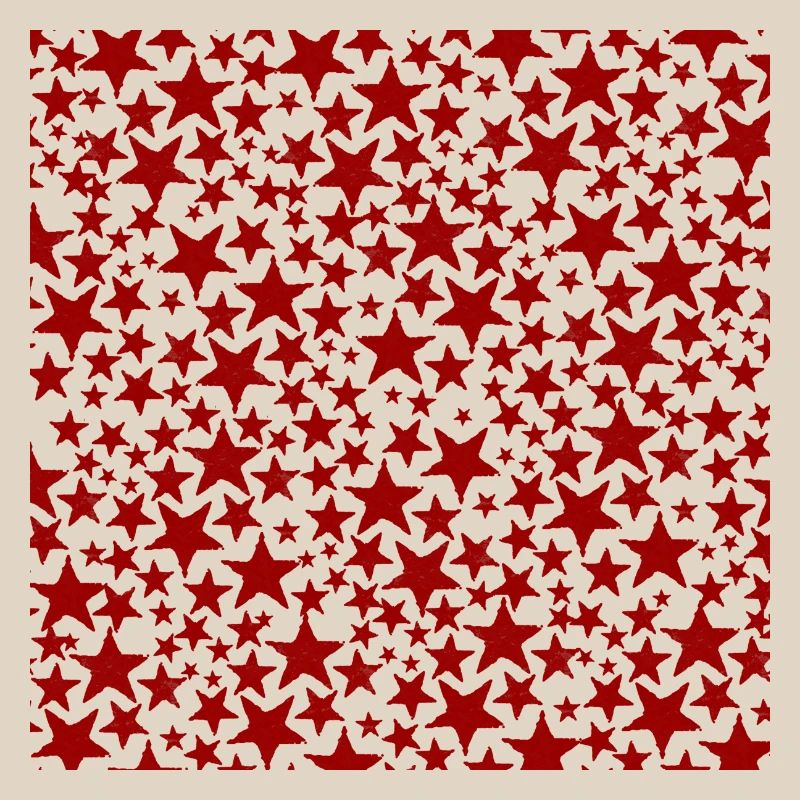 Red star pattern on black background