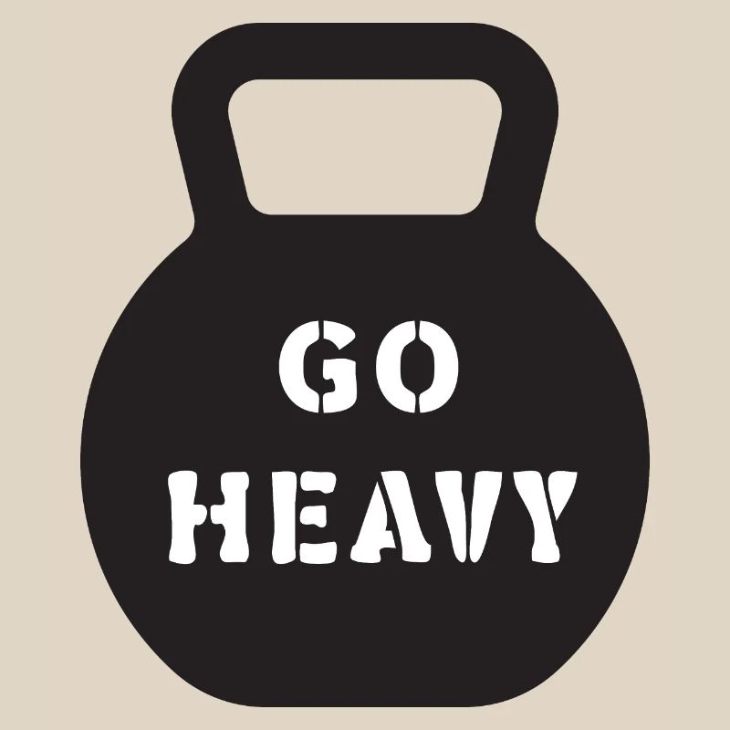 Go Heavy Kettlebell Strength Training Tee