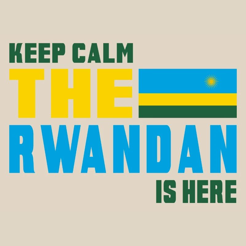 Keep calm Rwanda flag design